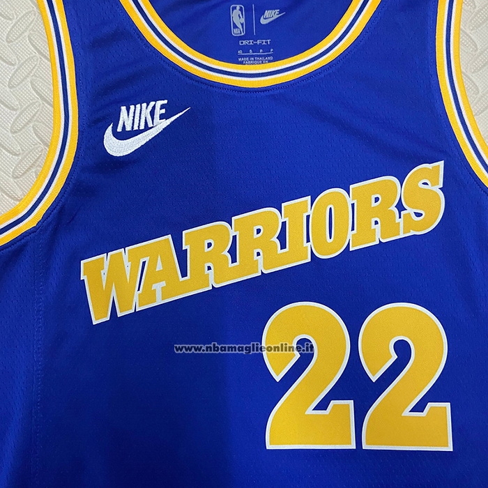 Maglia Golden State Warriors Andrew Wiggins #22 Classic 2022-23 Blu